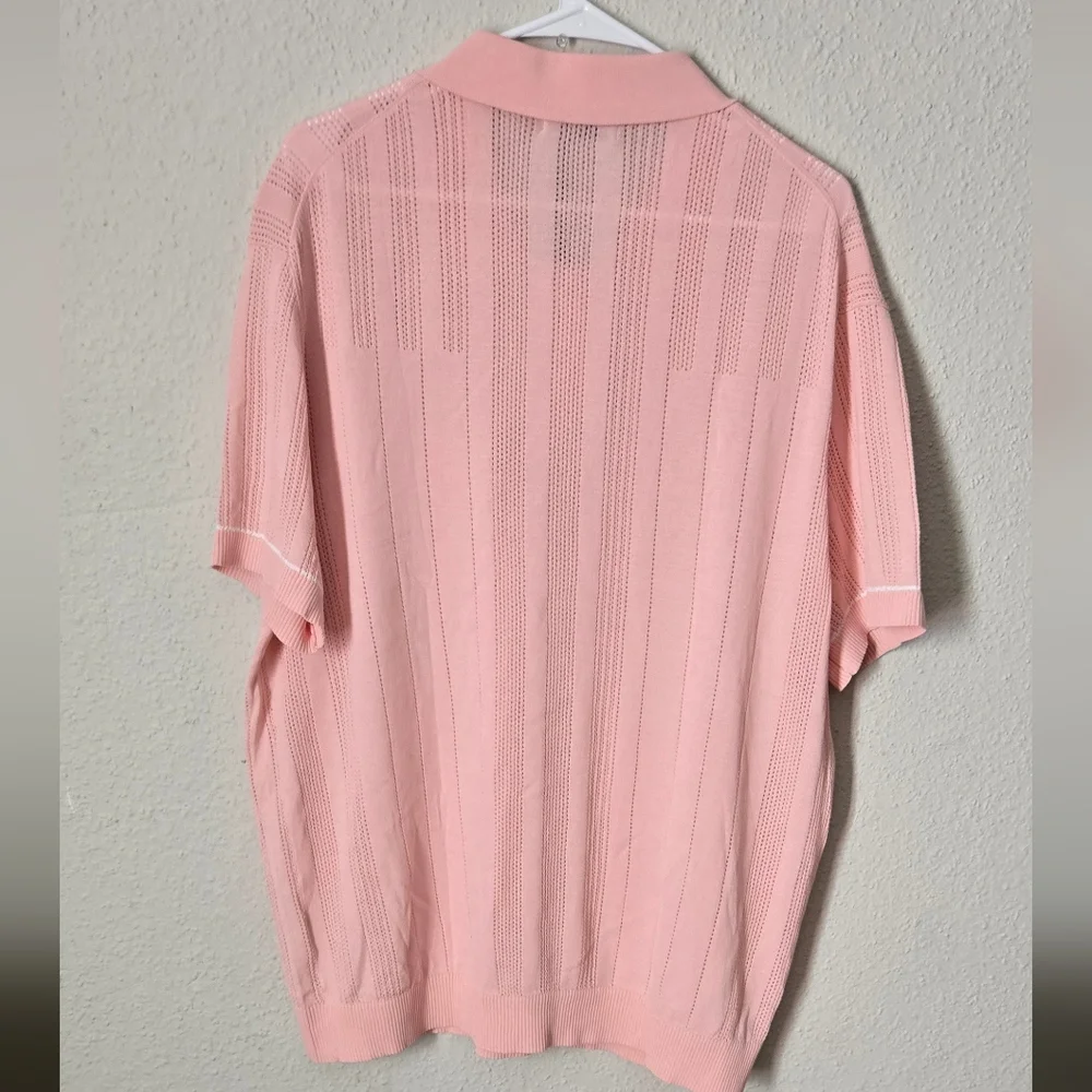 Grace Karin Mens Quarter Zip Polo Shirt - Picture 3 of 5